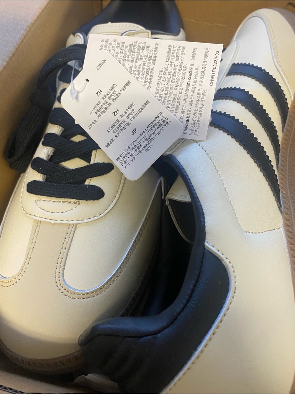 adidas Samba Vegn Box in Blue with White Trefoil